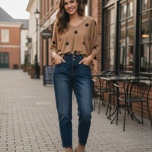 KanCan High Rise Dark Blue Jeans